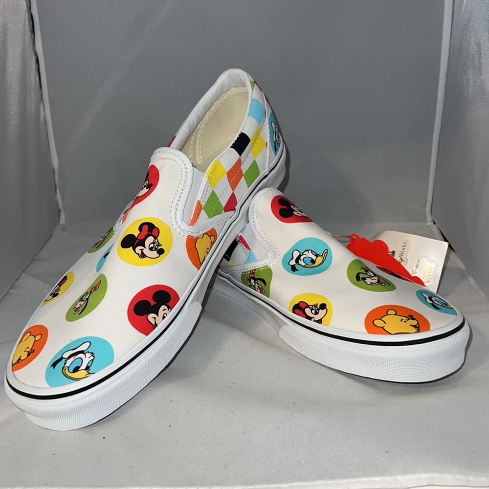 Walt Disney 50th Anniversary Vans Slip-o classic shoes Size 11